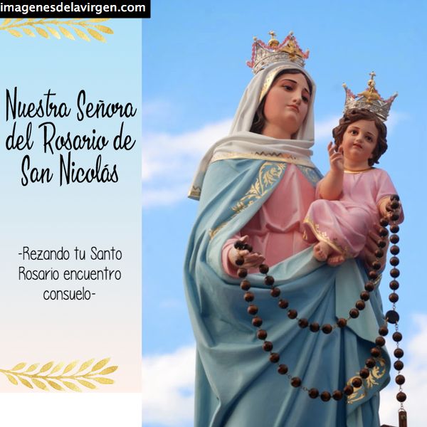 imágenes de la Virgen del Rosario de San Nicolás